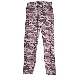 Fabletics Powerhold Cropped Leggings Women's Size Small Pink Camo